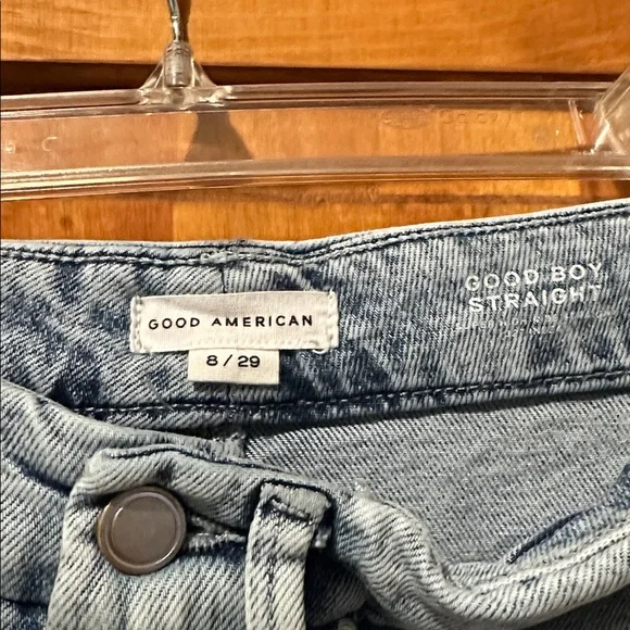 Good American Good Boy Straight Jeans - Picture 6 of 6